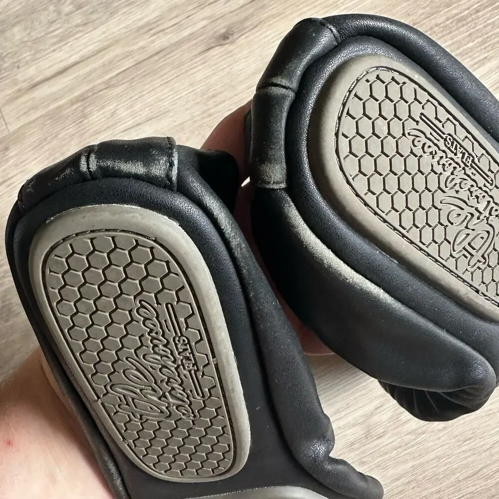 The Storehouse Flats - Black Leather - Size 10 - Foldable